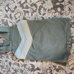 Little Liam For Kate Quinn Green And Blue Baby Romper
